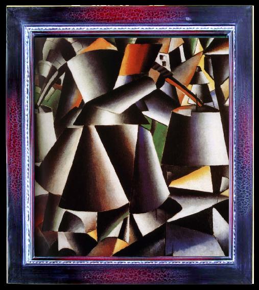 framed  Kasimir Malevich Innervation Arrangement, Ta047